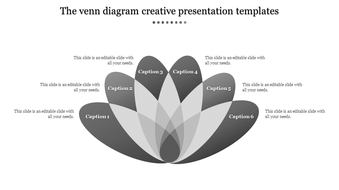 Creative PowerPoint Presentation Template In Flower Model
